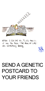 send a genetic postcard to your friends